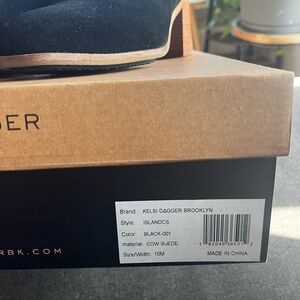 Kelsi Dagger Black Heeled Boots